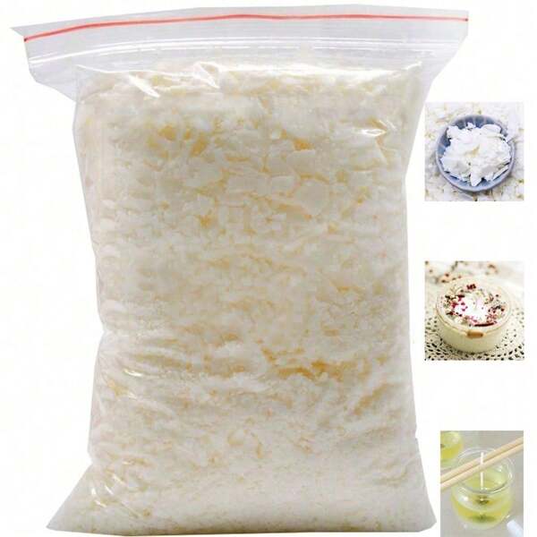Kit per la realizzazione di candele in cera di soia pura - Perle per la fusione a basso fumo, formula vegana a combustione pulita per artigianato natalizio (Ognissanti/Natale), fragranza per la casa e regali