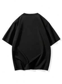 Übergrößen Herren T-Shirt mit personalisierbarem Text/Foto (bis zu 6XL): Muskel-Fit Text/Foto Shirts - Wo große Körperrahmen auf noch größere Persönlichkeiten treffen, Mehrzweck-Einsetzbarkeit wie Fitness/Nachtclub/Geschäftsfreizeit usw.