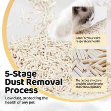 1包宠物猫砂，天然豆腐猫砂，易结团，细腻粉尘可直接冲入马桶，多种口味可选，除臭猫砂，猫咪必备 - 彩色 - 查看 5