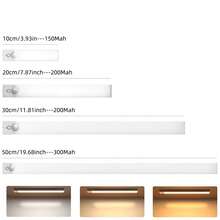 櫥下廚房燈，300mAh USB Type-C 充電式可調光衣櫥燈，3 種模式、3 種色溫夜燈，磁吸式壁燈，適用於廚房、臥室、玄關和樓梯 - LED照明 - 查看 4