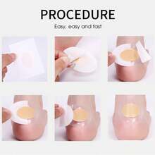 60 硅胶鞋贴 高粘性足部护理凝胶 凝胶垫 透明超薄鞋跟贴 鞋跟防摩擦贴 防水贴 四季可用 - 無色 - 查看 6