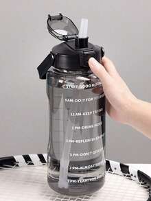 1PC 2L Ấm đun nước thể thao dung tích lớn 2000ml Cốc đựng nước bằng nhựa Tập thể dục Bụng Cốc đựng nước Ống hút Cốc đựng nước Bình đựng nước Ton Ton - màu đen - Xem 8