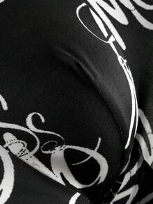 5pcs/Pack Men's Basic Graffiti Printed Seamless Boxer Briefs, Gift Set, Suitable For Summer - Multicolor - View 5