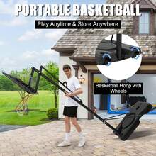 CuisinSmart 4.43-10ft Adjustable Height Portable Basketball Hoop Outdoor For Adult,Sturdy Enlarged Base & Shatterproof PC Backboard - Manual Lift (5.58-10ft Adjustable Height) - View 4