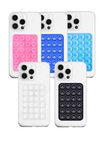 10pcs Double-Sided Silicone Suction Cup Upgrade Suction Cup Card Package Square Single Sided Phone Suction Cup Holder Adhesive Phone Case Holder Silicone Phone Accessories For Women For Men Wallet Mini Wallet Purse Wallet Magsafe Wallet Card Wallet