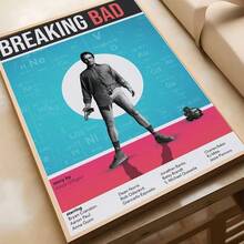1 pieza Póster clásico de la serie de televisión Breaking Bad sobre el crimen, para decoración de pared en cafetería o bar, sin marco - Multicolor - Ver 65