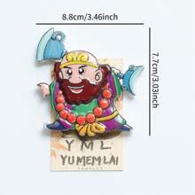 Imanes de nevera con personajes de la Peregrinación al Oeste, incluyendo Sun Wukong, Xuanzang, Zhu Bajie, Sha Wujing, decoración del hogar estilo chino, regalo festivo