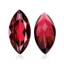 One 100% Lab Grown Ruby Marquise Cut Gemstone For Charms Advanced Jewelry Making Materials DIY - Red - View 7