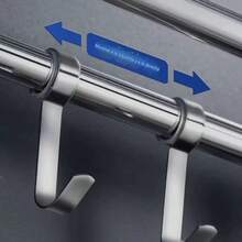 Thickened Double-Layer Towel Rack, Shower Shelf, Hotel Engineering Bathroom, 304 Stainless Steel Towel Rack - Silver - View 9