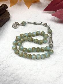 1pc 33pcs Faux Turquoise TASBIH Prayer Beads, Arabic Daily Use - Baby Blue - View 5
