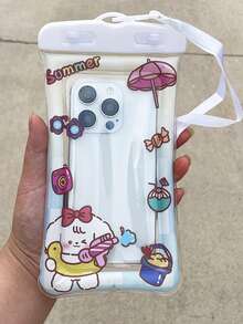 1pc Cute Inflatable Waterproof Dry Bag, Useful For Water Activities Without Dropping, Sensitive Touch Screen - Multicolor - View 7