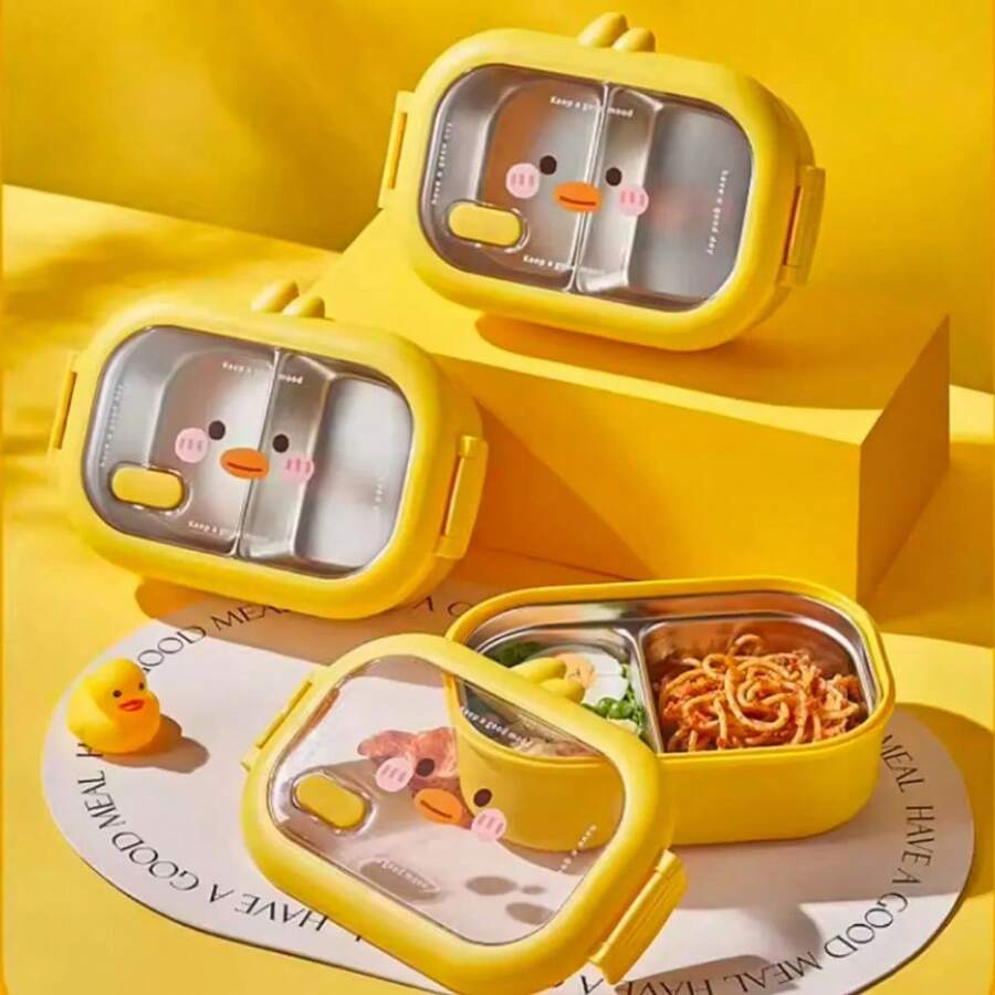 Vianda Lunchera Pollito Térmica Acero Inoxidable Infantil - 1 - Ver 1