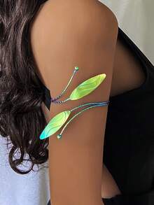 1pc Multi Pattern Optional Women's Armband, Butterfly, Flower, Snake Shaped, Hollow Opening Armband, Suitable For Daily Wear And Vacation Wear