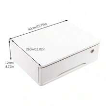 SanBouSi 时尚实用的家用/办公室桌面收纳盒，配有可锁抽屉，非常适合保持您的工作空间整洁安全，是存储办公用品、文件和个人物品的理想选择，可提高工作效率和组织能力，是返校、度假或任何场合的完美礼物，通过这款多功能存储解决方案提升您的工作空间美感，专为最高效率和简约风格而设计，非常适合学生、专业人士和家庭办公室，适合日常使用，今天就将您的办公桌变成一个整洁的区域！