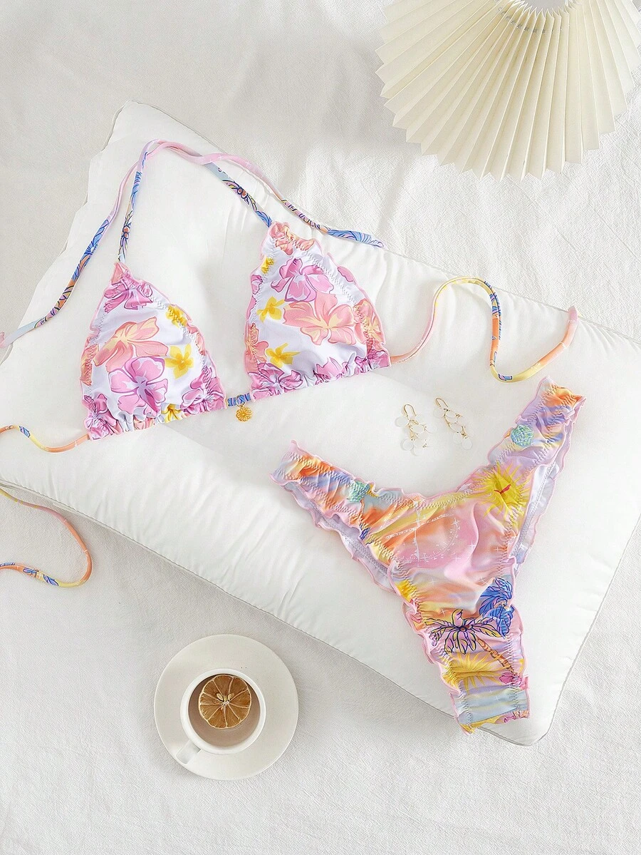 Conjunto de bikini estilo europeo y americano para mujer