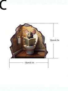 3 件趣味老鼠洞墙贴卧室厨房踢脚线家居装饰 3d 乙烯基墙贴花 DIY 卡通老鼠动物壁画艺术、贴纸、墙贴花、家居装饰乙烯基贴花、春季装饰物品刷新您的家、拉玛装饰贴纸房间装饰墙面装饰浴室装饰卧室装饰房间装饰物品客厅装饰房屋装饰家居装饰客厅墙壁艺术墙纸个性化贴纸 - 彩色 - 查看 9