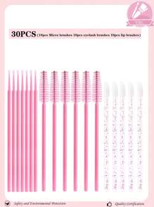 150pcs Disposable Spiral Spiral Mascara Wands, Adjustable Makeup Brush Set - For Eyelash Extension & Eyebrow, Also Applicable For Removing Excess Eyeshadow And Powder, Glitter Lip Brush, Disposable Lip Brush, Lip Gloss Applicator