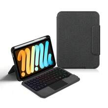 Teclado Mágico para iPad Mini de 7ª y 8ª generación de 8.3 pulgadas, Funda Inteligente con Trackpad, Retroiluminada y Táctil para iPad Mini de 4ta y 5ta generación de 7.9 pulgadas (Modelos A2993, A2995, A996, A2567, A2568, A2659, A2133, A2124, A2125, A2126, A1538, A1550) - Negro - Ver 2