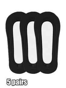 1/3/5/10双装 女士超低帮隐形防滑尼龙袜，适合平底鞋、乐福鞋和高跟鞋，圣诞礼物 - 彩色 - 查看 7