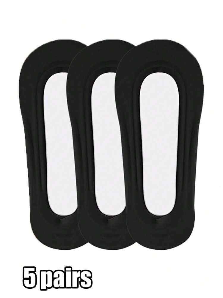 1/3/5/10双装 女士超低帮隐形防滑尼龙袜，适合平底鞋、乐福鞋和高跟鞋，圣诞礼物 - 彩色 - 查看 7