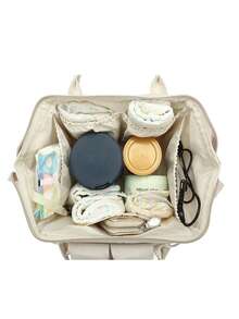 1pc Multi-Functional USB Charging Diaper Bag Set For Moms, Baby Travel Backpack With Bottle Storage, Suitable For All Seasons - Black - View 10