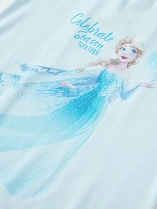 Balabala Sommernachthemd für Mädchen, süße und atmungsaktive Hauskleidung - blauer Farbton - Übersicht 8