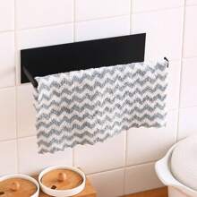 1pc Paper Towel Holder - Wall Mount Adhesive Rust-Proof Paper Roll Dispenser, Upgraded Aluminum Alloy Kitchen Roll Dispenser For Cabinet Underneath, Lighter But Sturdier Than Stainless Steel, Suitable For Kitchen, Bathroom, Garage, RV
