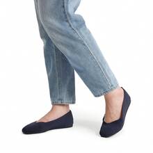 DREAM PAIRS Machine Washable Arch Support Flats Comfortable EVA Outsole Flats Bussiness Causal Shoes - Màu xanh hải quân - Xem 3