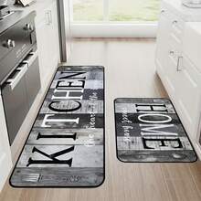Bộ 1/2/3 thảm trải sàn nhà bếp phong cách mộc mạc: Thảm nhà bếp gia đình, thảm nhà bếp vân gỗ xám kiểu retro, thảm nhà bếp ấm cúng, trang trí nhà bếp đa năng phong cách mộc mạc, được làm từ vải nhung pha lê không dính, chống trơn trượt, mềm mại, thoải mái và dễ lau chùi, thích hợp làm thảm trải sàn phòng ngủ, phòng khách, phòng ăn, nhà bếp và phòng tắm. - Nhiều màu - Xem 11