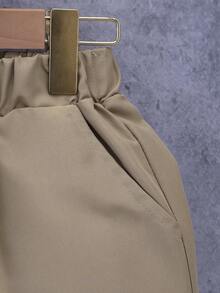 Boys Tropical Plant Leaves Allover Print Casual Shirt & Shorts Set, Summer