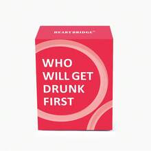 HEART BRIDGE 1 件神秘饮酒挑战派对纸牌游戏，在饮酒桌上营造热闹氛围，适合作为万圣节/圣诞节礼物，聚会、派对和饮酒之夜必备，89 张卡片 - 粉色 - 查看 8