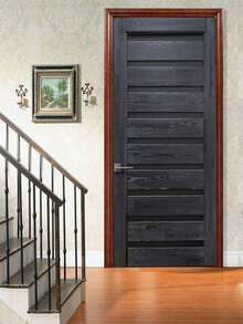 2 件现代自粘乙烯基门贴纸，可撕下粘贴，可移除防水墙贴，家庭主题 PVC 墙壁艺术，适用于家庭办公室装饰，无需电力