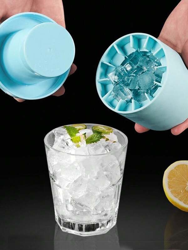 قالب صنع الثلج من السيليكون بشكل أسطواني، أداة مطبخ جديدة للحصول على كرات ثلج
