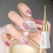XEIJAYI 1pc 10ml Bean Sand Crystal Cat Eye Magnetic Gel Nail Polish Soak Off Uv Led Lamp Nail Polish For Women For Spring-No Magnetic Stick Included - 粉色 - 查看 3