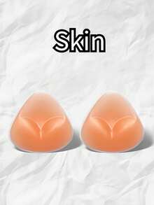 2 件装硅胶三角胸罩垫增强器 - 优雅款式纯色，可手洗，可重复用于泳装和比基尼，非纺织品，1 对套装 - 彩色 - 查看 11