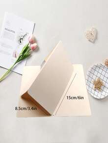 10 件复古牛皮纸自粘信封、手写空白贺卡、公司用文具返校 - 彩色 - 查看 9