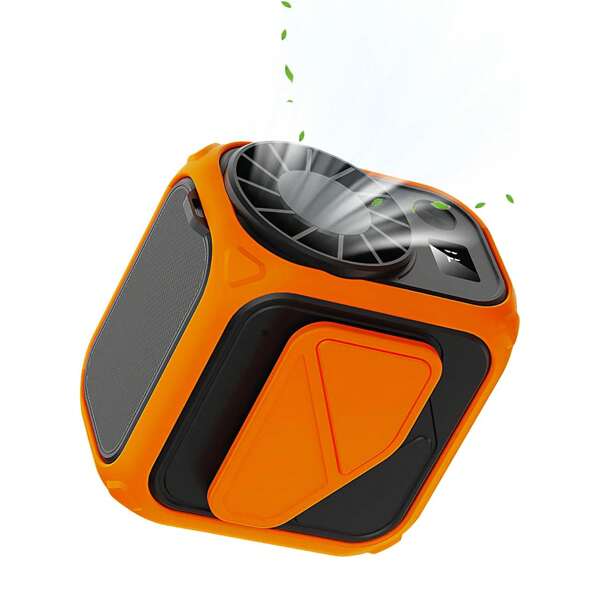 Ventilador portátil de cintura recargable de 6000mAh, ajuste de viento de 100 niveles, ventilador de cinturón y camisa personal alimentado por batería, ventilador de cuello, ventilador de sobremesa pequeño para enfriamiento al aire libre, trabajo y viajes de verano, playa, viaje