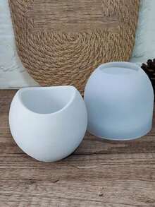 1pc Arc-Shaped Mold For DIY Resin, Gypsum, Cement Casting, Jewelry, Keychain, Decoration Storage - White - View 3