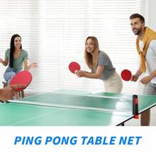 All-In-One Portable Table Tennis Set: Quick Set-Up, Rackets, Balls And Expandable Net For Indoor/Outdoor Fun, Table Tennis Balls In Random Colors