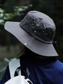 1 Pc Multi-Wear Classic Design Wide Brim Hat, Makes The Face Look Smaller, Simple & Fashionable, Protects Against Sun, Wind & UV, Foldable For Easy Storage, Suitable For Hiking, Outdoor Travel, Parties, Camping And Various Occasions - Multicolor - View 7