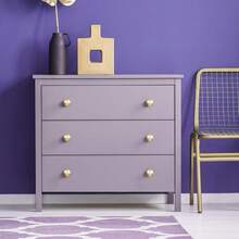 10-Pack Solid Brass Cabinet Knobs, Round Ball Gold Knobs For Dresser Drawer, 1.1-Inch Diameter, Sphere Cabinet Pulls, Brushed Brass Finish - 2-Pack - View 6