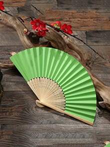 1/10/20/30pcs Handheld Paper Fans Paper Folding Fans,Multi Colored Folding Fan,Solid Color Fan,DIY Folding Fan,Party Dressing,Church Wedding Gift,Perfect For Parties And Events - Multicolor - View 4