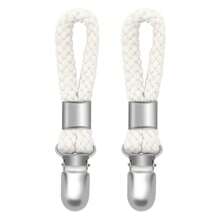 2/5 Stücke Geschirrtuchklemmen zum Aufhängen, Metall Küchenhandtuch Klammern mit Aufhängeschlaufe und Tuchhalter für Zuhause Küche Bad Schränke Tuchhalter