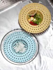 4pcs Random Color, Kitchen Sink, Bathroom Drainage, Bathroom Sink, Anti-Blocking Artifact With Filter Screen, Anti-Insect Cover And Kitchen Water Filter. - Multicolor - View 2