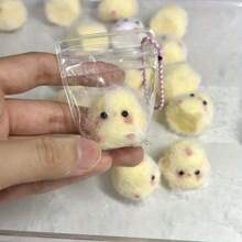 3pcs Packaged Plastic Squeeze Chicken Toys With Assorted Color Decor Pendants - Slow Rebound Stress Relief Toys Suitable For Young People Back To School