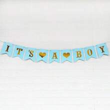 1 套“是个女孩”派对横幅字母婴儿淋浴彩旗 S 适合生日派对，完美的洗礼装饰 - 1套 - 查看 7