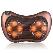 Almofada Massageadora Shiatsu infravermelho Elétrico - Shiatzu - Marrom - Visão 1