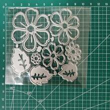 1 Peça Molde de Corte de Metal em Formato de Pétalas de Flor, Estêncil para Scrapbooking, DIY, Álbum, Carimbo, Papel, Cartão, Decoração em Relevo, Artesanato - Prata - Visão 1
