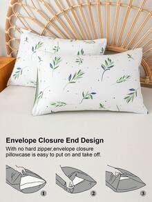 3pcs Floral Pattern Duvet Cover Set (1 Duvet Cover And 2 Pillow Shams), Soft And Skin-Friendly, Suitable For All Seasons - Multicolor - View 7