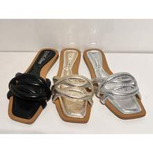 Dép đế bằng đơn giản, giản dị, thời trang mùa hè Dép đế bằng mùa hè cho nữ - Vàng - Xem 2